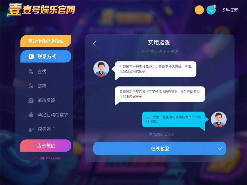 除了传统的电话热线，壹号娱乐官网还提供了多种联系方